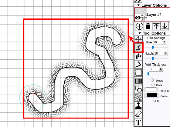 無料で絵を描くようにダンジョンマップが作れる Dungeon Map Doodler を使ってみた Gigazine