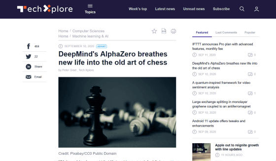 Deepmind's AlphaZero Plays Chess
