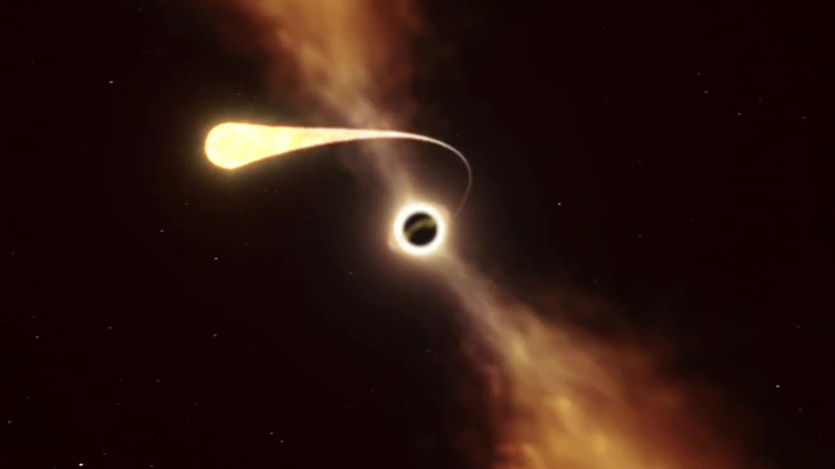 ブラックホールが星を スパゲッティ化 させて飲み込む瞬間がとらえられる Gigazine