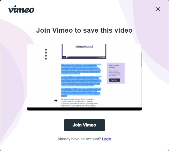 vimeo record