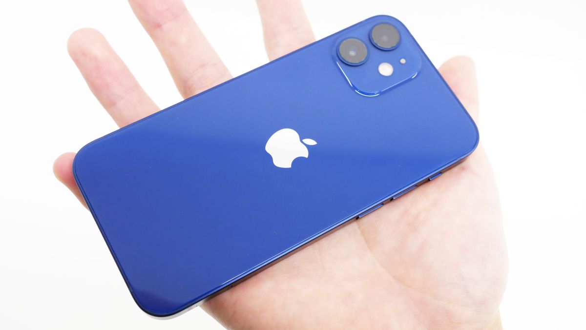 エアコンの風を有効活用  SIMフリー GB 64 ブルー mini 12 iPhone 極美品 スマートフォン本体