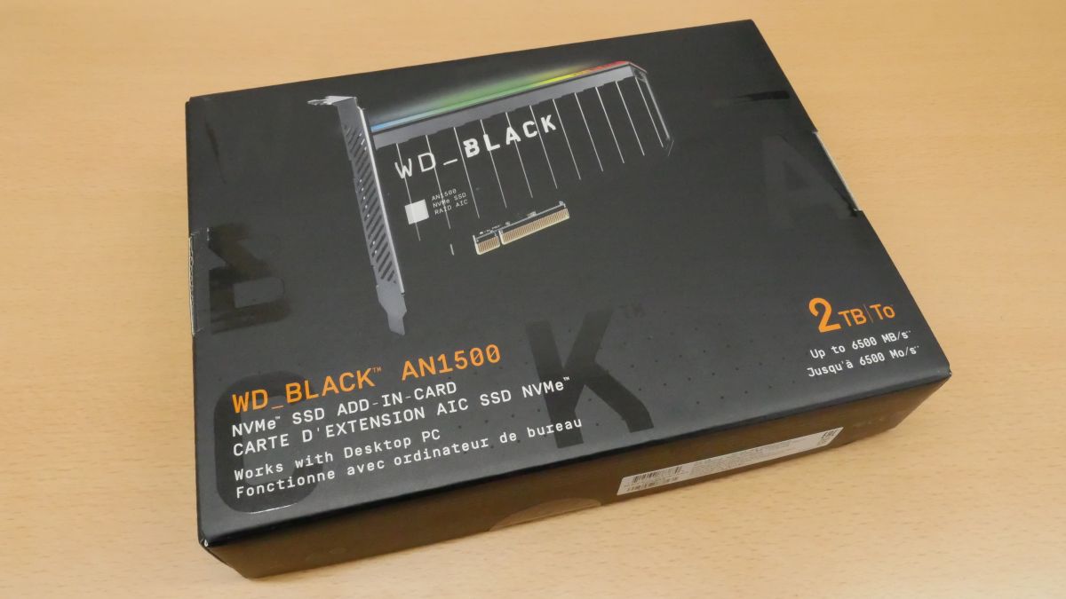 Up to 6500MB / sec add-in card SSD 'WD_BLACK AN1500' review 