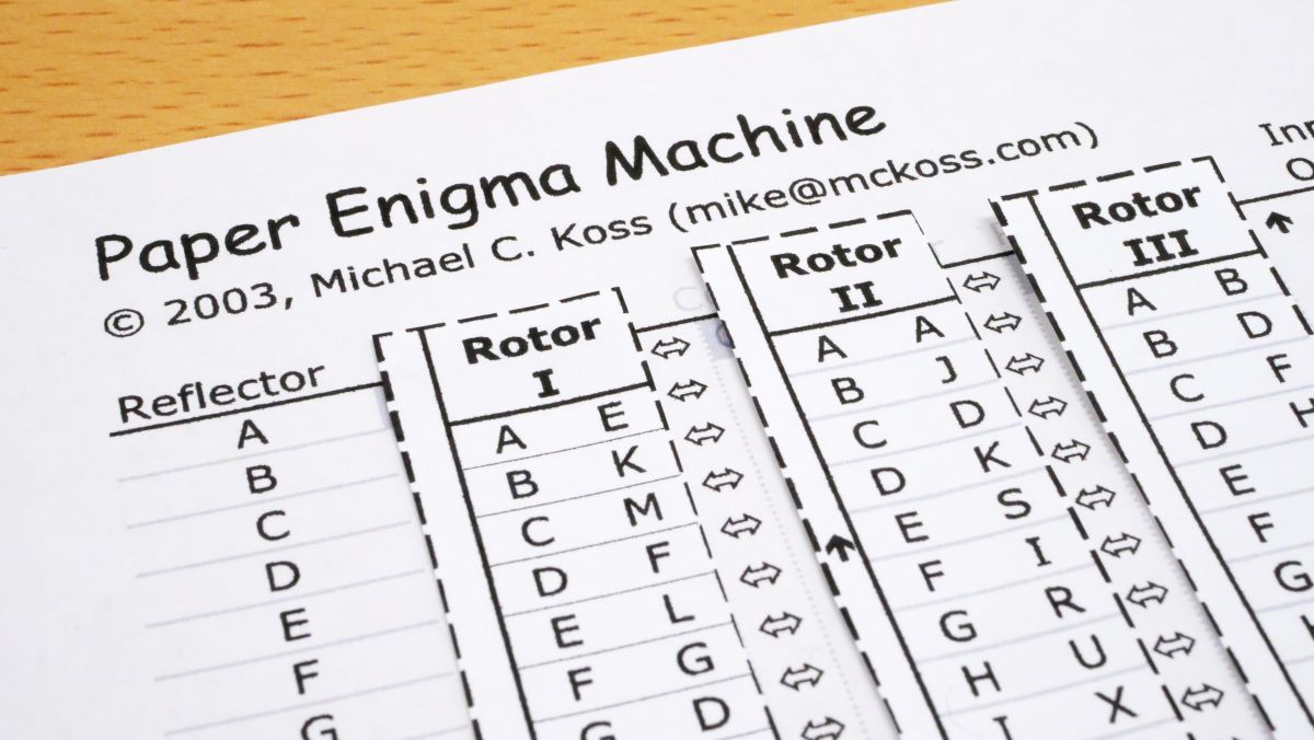 たった1枚の紙でナチス ドイツの傑作暗号機エニグマを再現できる Paper Enigma Machine を使ってみた Gigazine