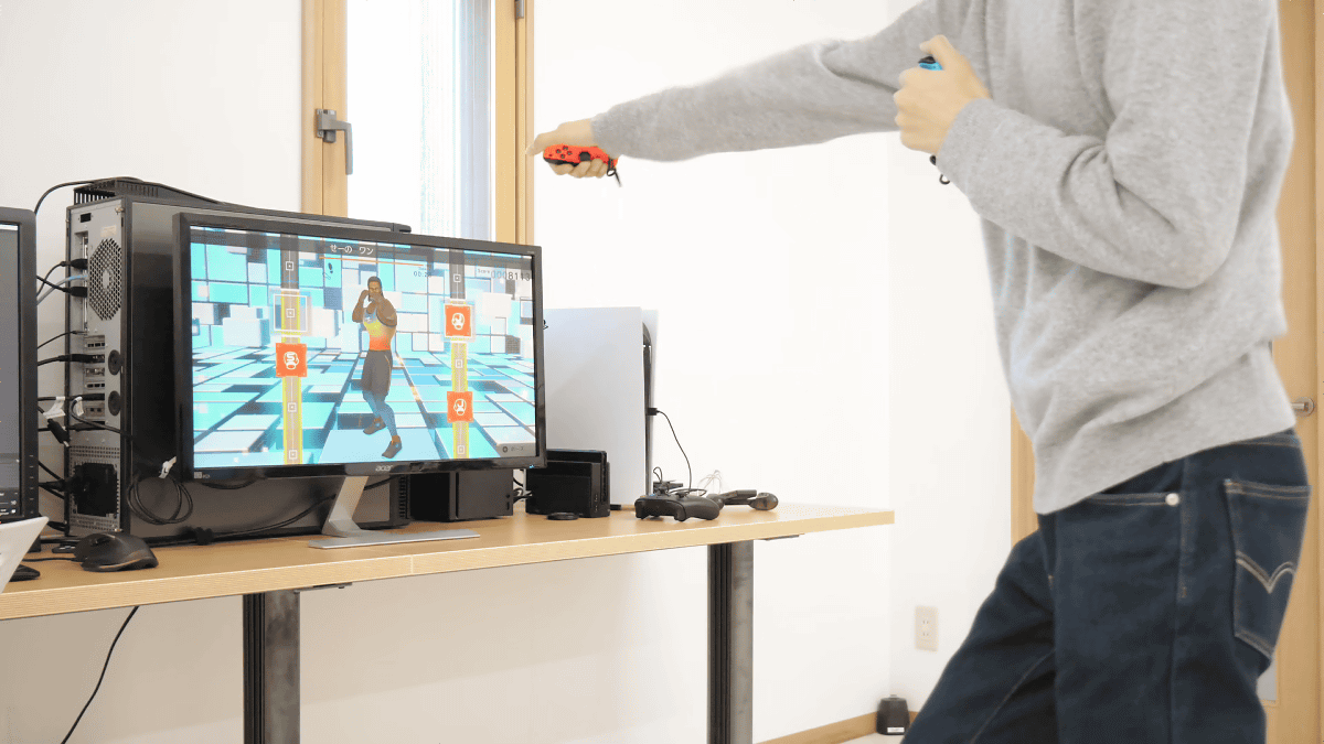 I tried playing 'Fit Boxing 2' which burns calories while moving the body  like a game of Nintendo Switch - GIGAZINE