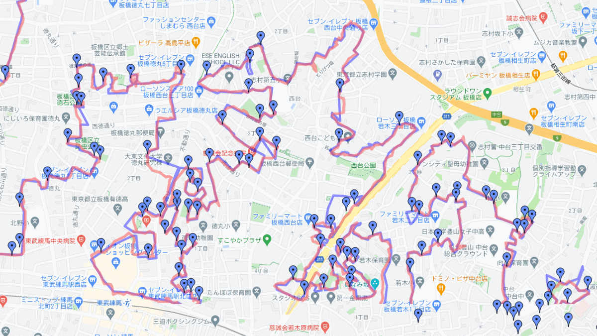 日本全国の数千もの階段を記録した 全国階段地図 で全国各地の階段を眺めてみた Gigazine