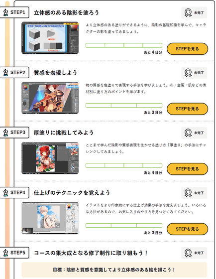 お絵かき初心者からイラストをプロレベルまで段階的に引き上げたい人のためのお絵かき講座 パルミー でスキルアップへの29ステップを体験してみた Gigazine