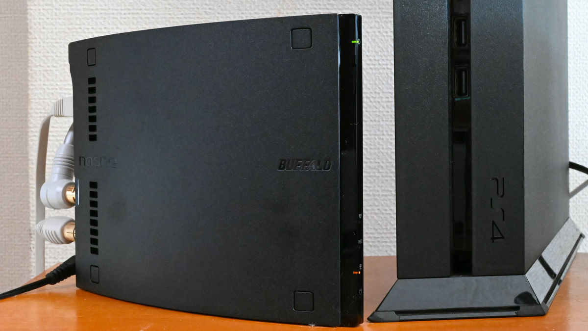 Review using the new 'nasne', how the ability of Buffalo that can  externally attach 6TB with built-in HDD 2TB - GIGAZINE