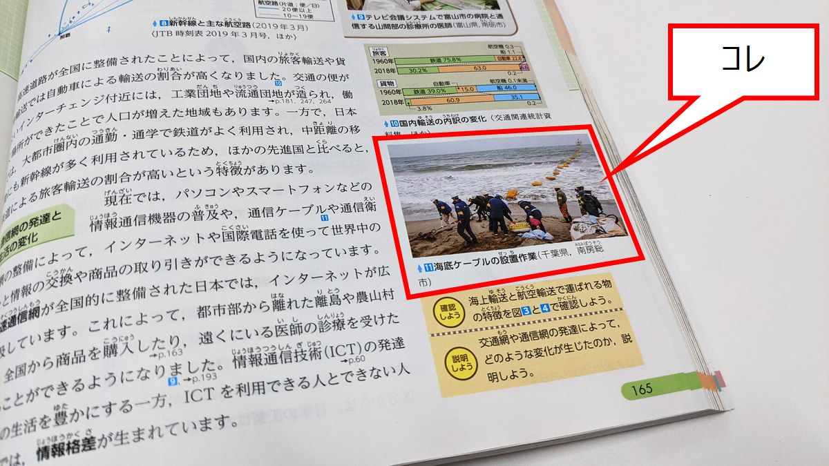 令和3年度版 社会科 中学生の地理 にgigazineの取材写真が掲載されました Gigazine