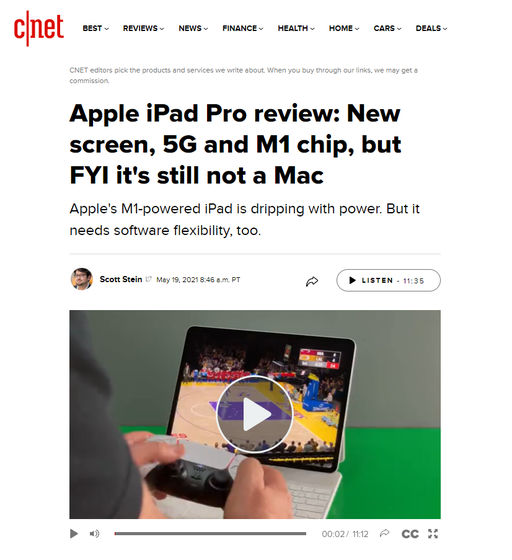 Apple iPad Pro review: New screen, 5G and M1 chip, but FYI it's still not a  Mac - CNET