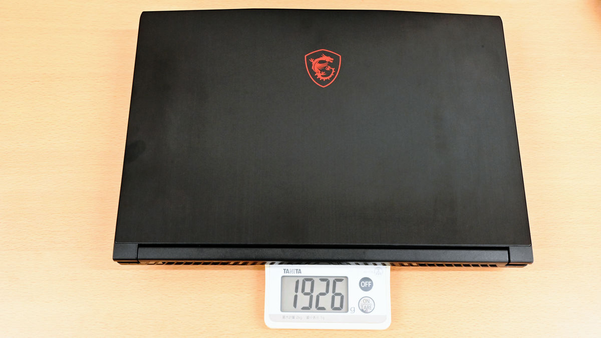 Review of MSI's gaming notebook PC 'GF65-10UE-258JP' that can