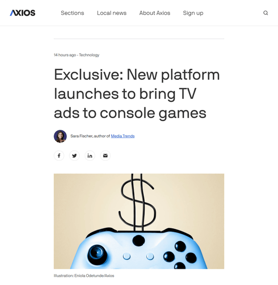 Gaming - Technology - Axios