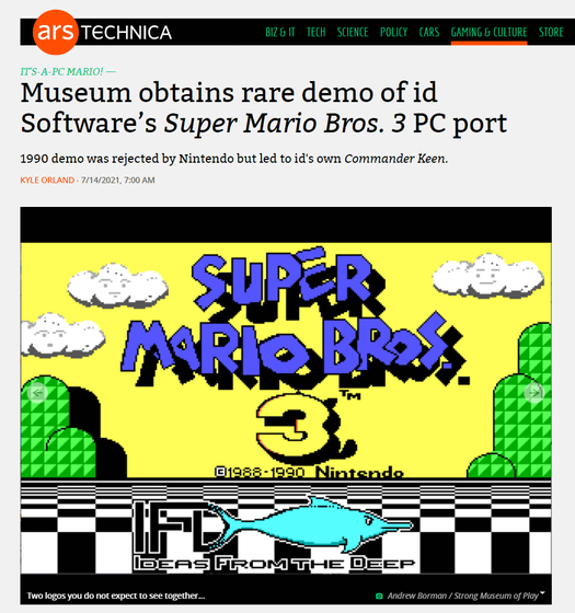 Museu resgata versão para PC de Super Mario Bros. 3 - Olhar Digital