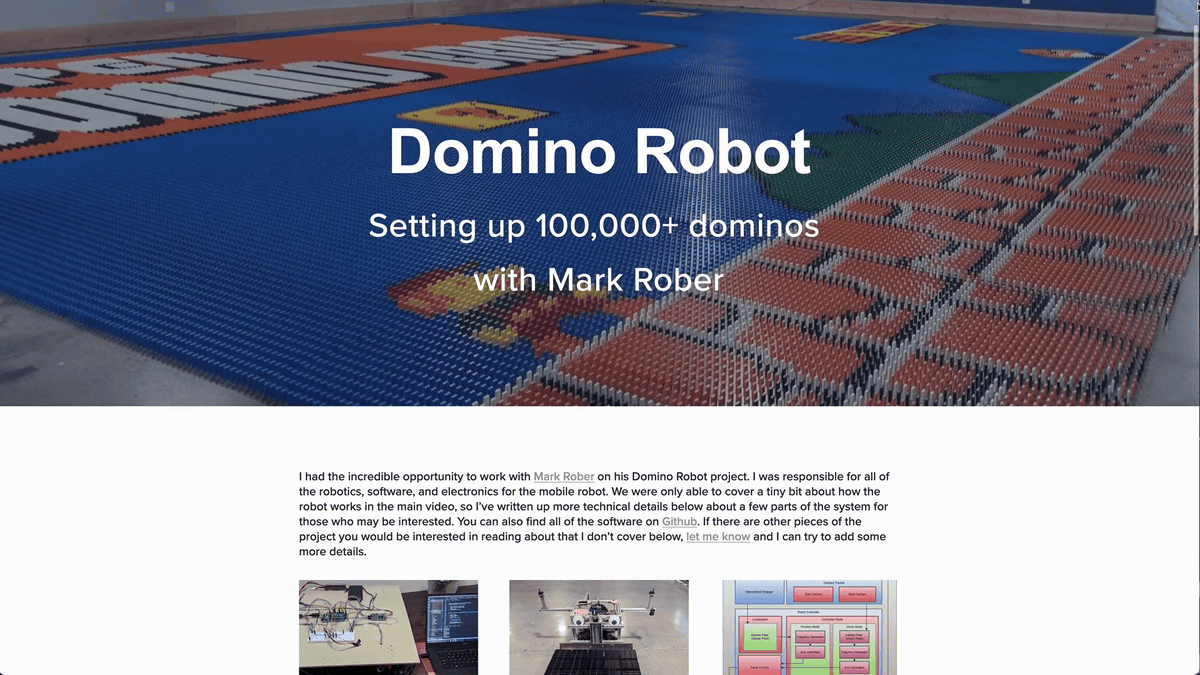 ロボットがわずか1日で10万個のドミノを並べて「マリオのタイトル画面