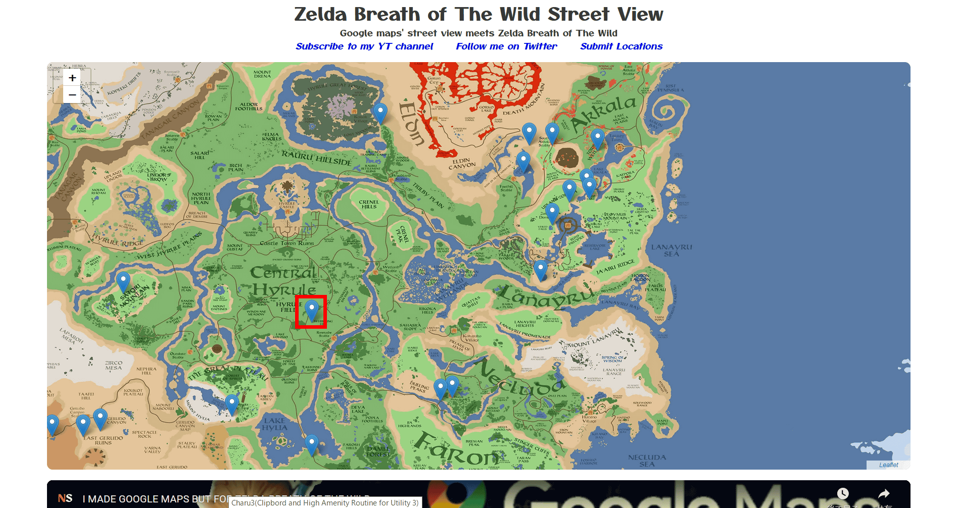 Full Zelda: Breath of the Wild map revealed: roughly 360 square