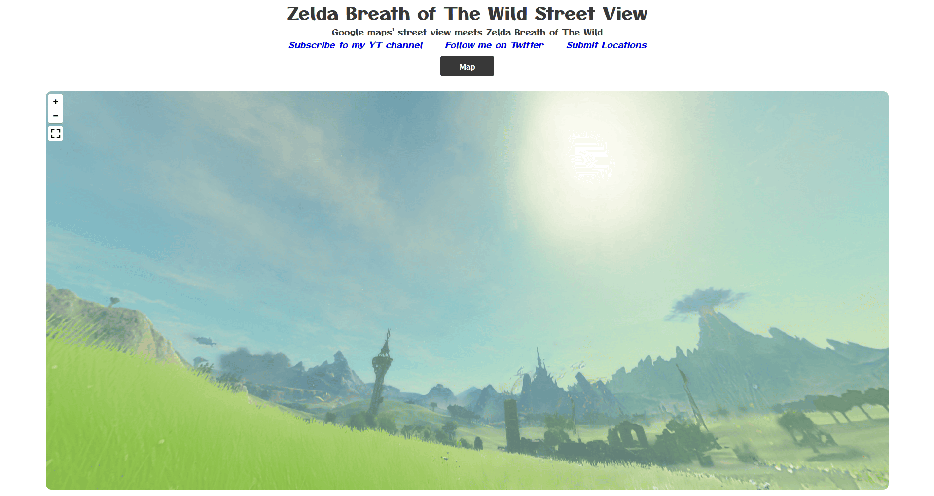 Zelda-Fan Creates Google Street View-Inspired Breath of the Wild Maps