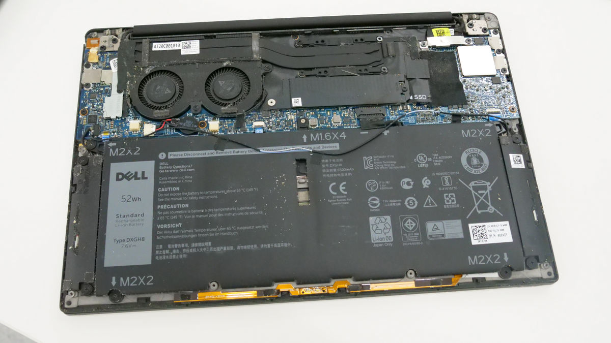 I tried to replace the battery of Dell notebook PC XPS 13 9370