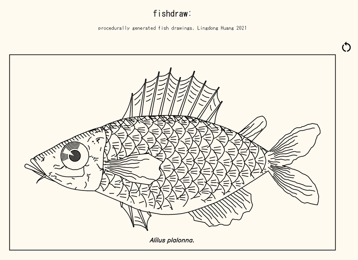 Fish draw' that randomly generates fish that do not exist in the