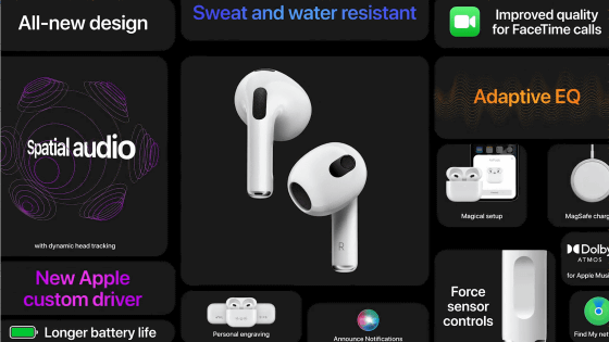 Appleのワイヤレスイヤホン「AirPods」の新モデルが登場、空間 ...