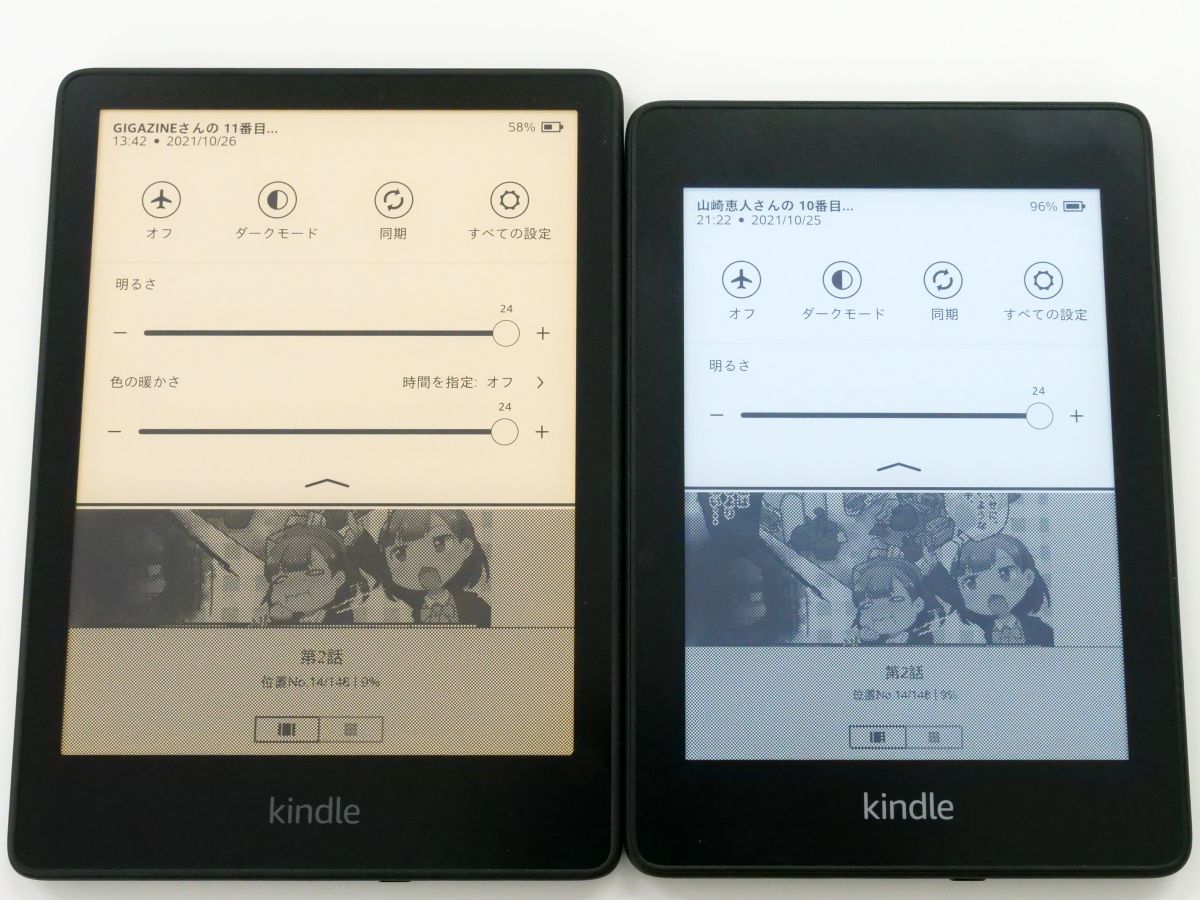 Thorough comparison of 2021 model and 2018 model of 'Kindle