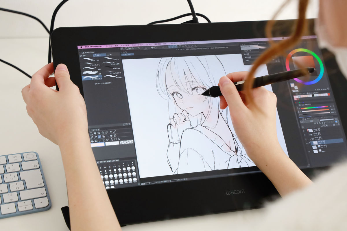 いつも通り描きやすい ワコムの新型液タブ Wacom Cintiq Pro 16 21 でプロのイラストレーターさんにお絵描きしてもらったレビュー Gigazine