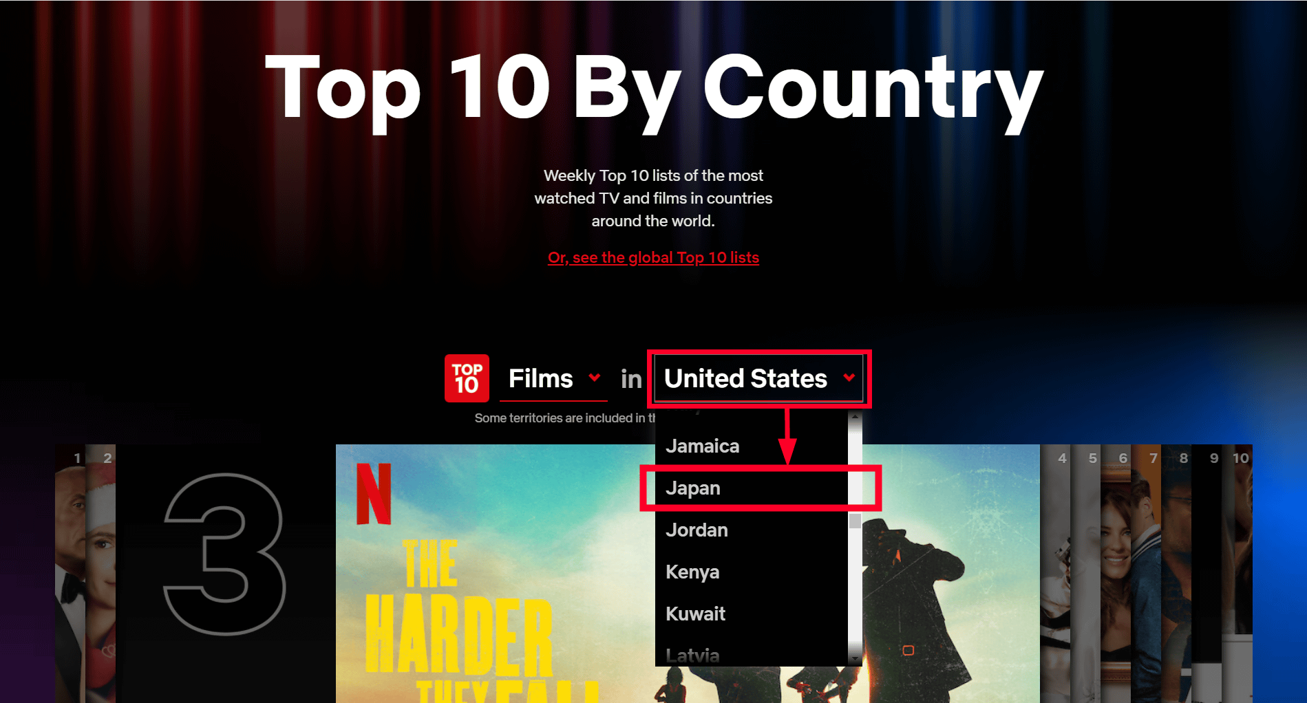 Netflix Top 10 - By Country: Japan