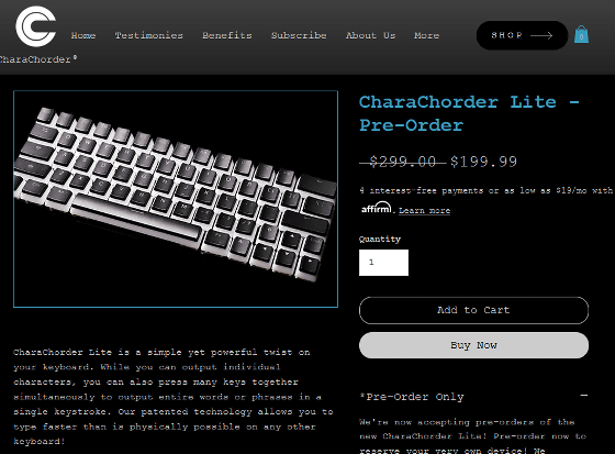 CharaChorder キーボード ガジェット 最速タイピング - PC周辺機器