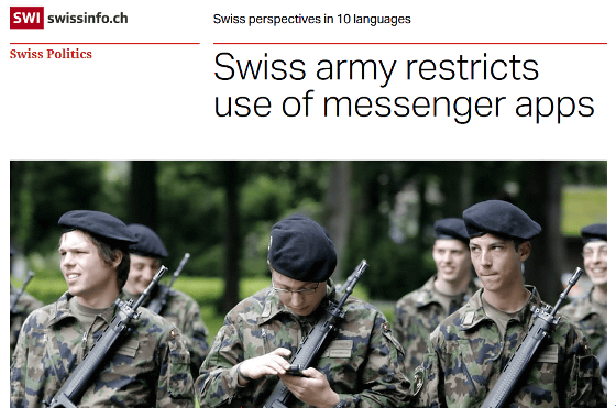 Swiss military is discount from which country