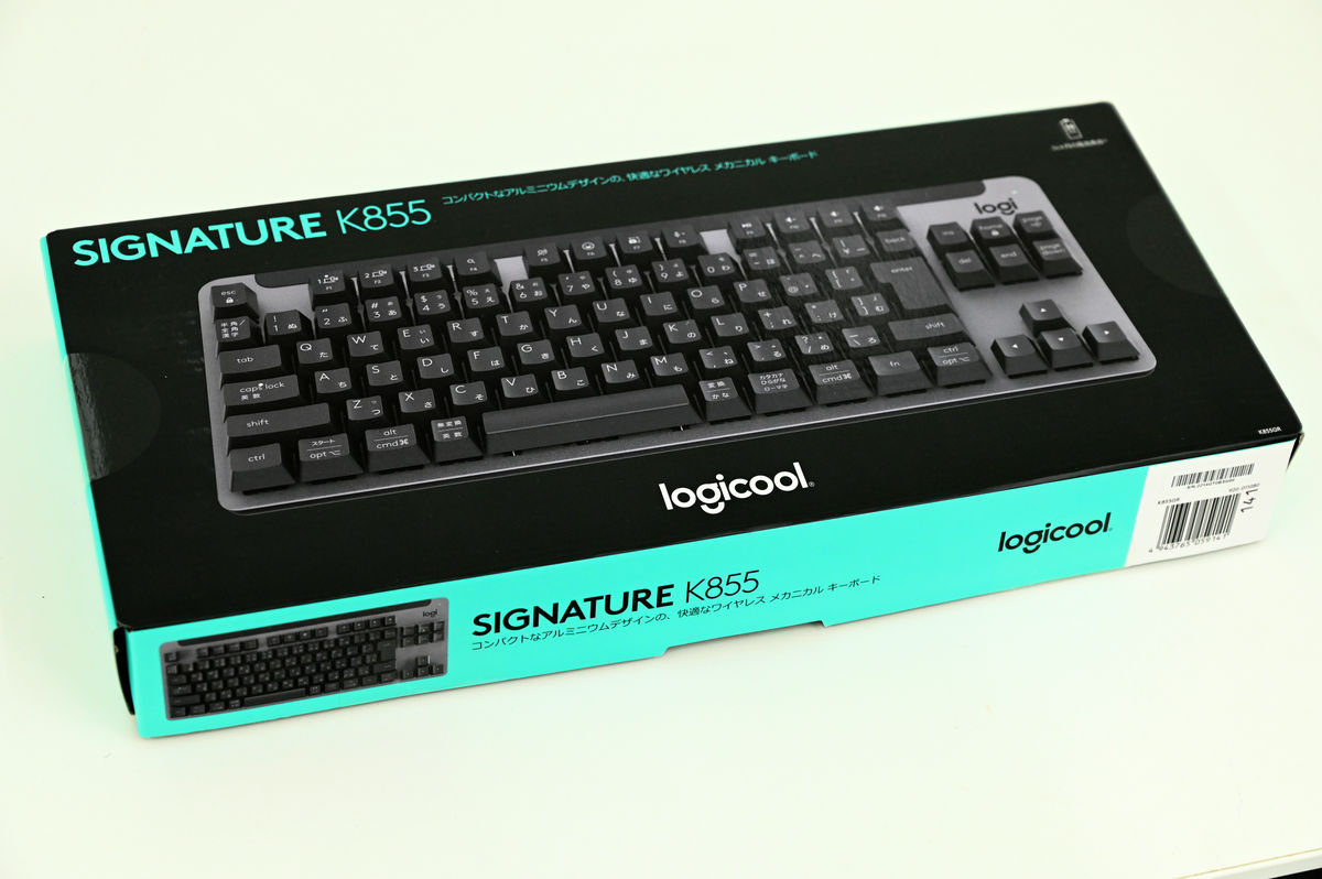 Review of 'SIGNATURE K855', a compact wireless mechanical keyboard