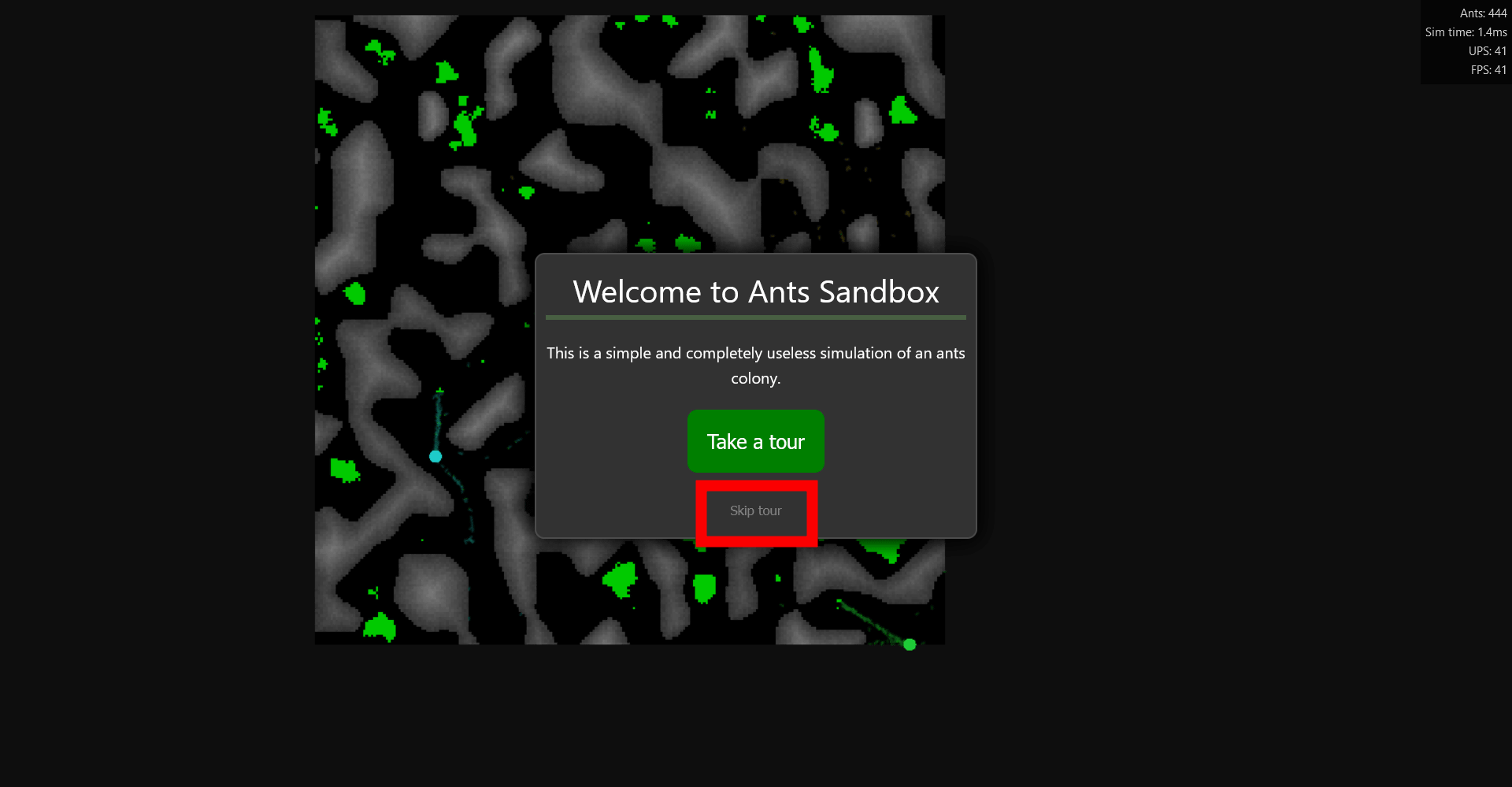Simulator 'Ants Sandbox' where you can see the colony of ants fighting a  severe survival war with a browser - GIGAZINE