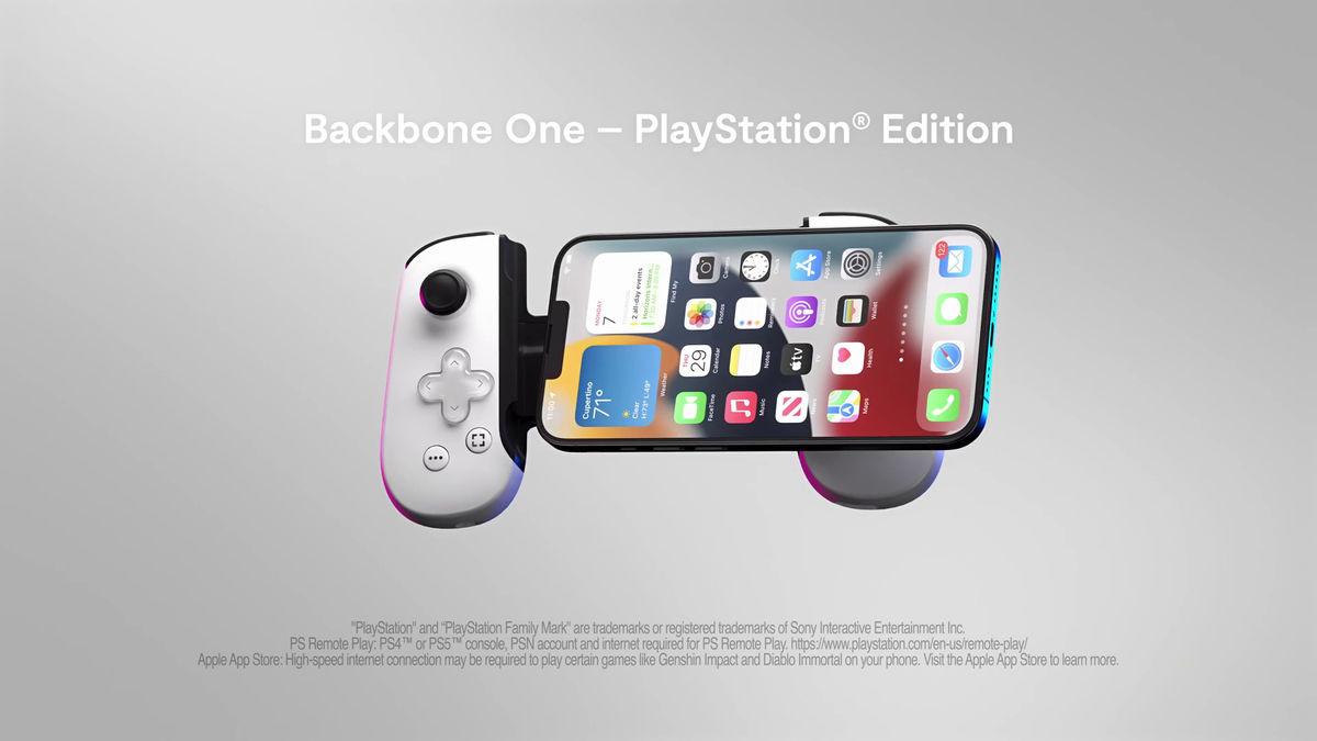 PS5コントローラー風のiPhone用外付けコントローラー「Backbone One