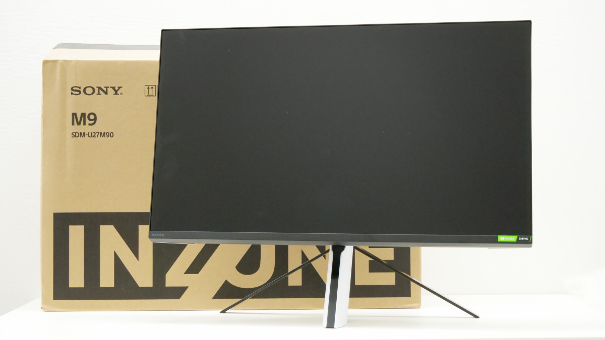 Sony's 4K resolution / 27-inch gaming monitor 'INZONE M9' with a