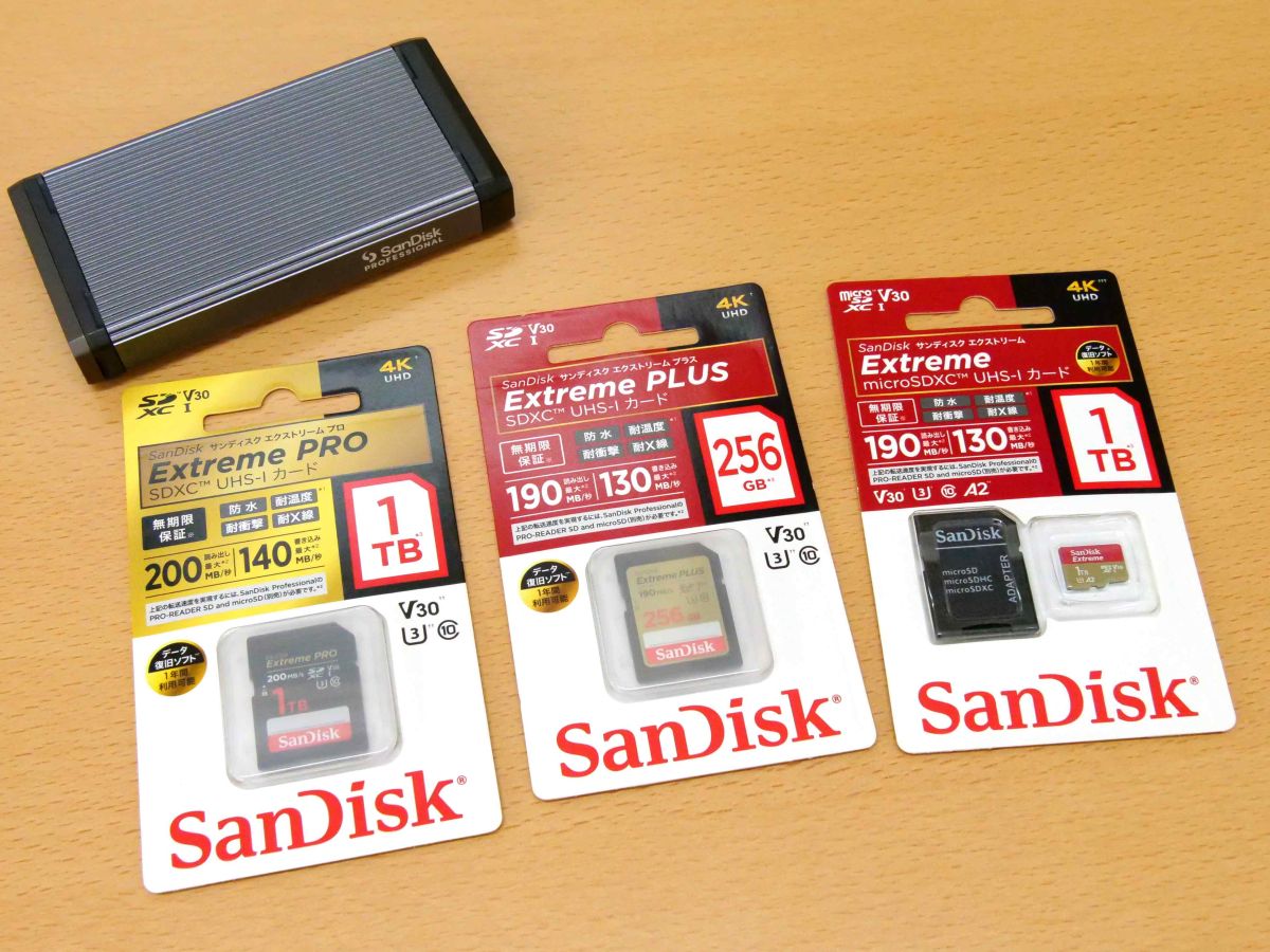 超高速SDカードの性能を100％引き出せるカードリーダー「SanDisk