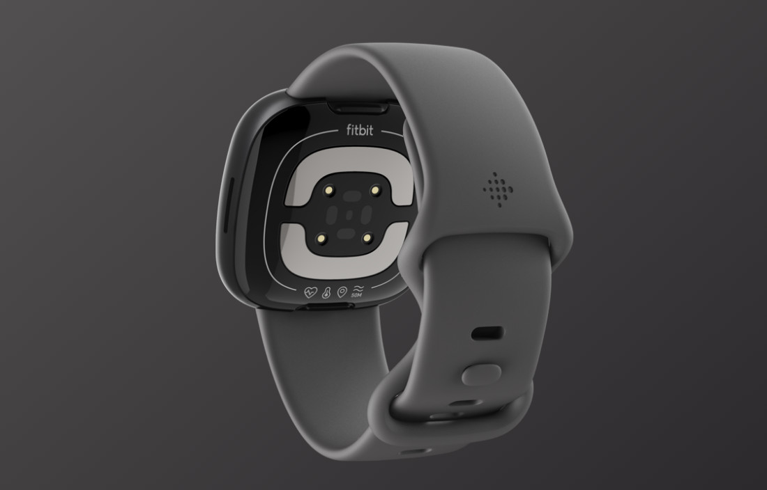 Fitbit Versa 4 Smartwatch Graphite Aluminum with Black Band