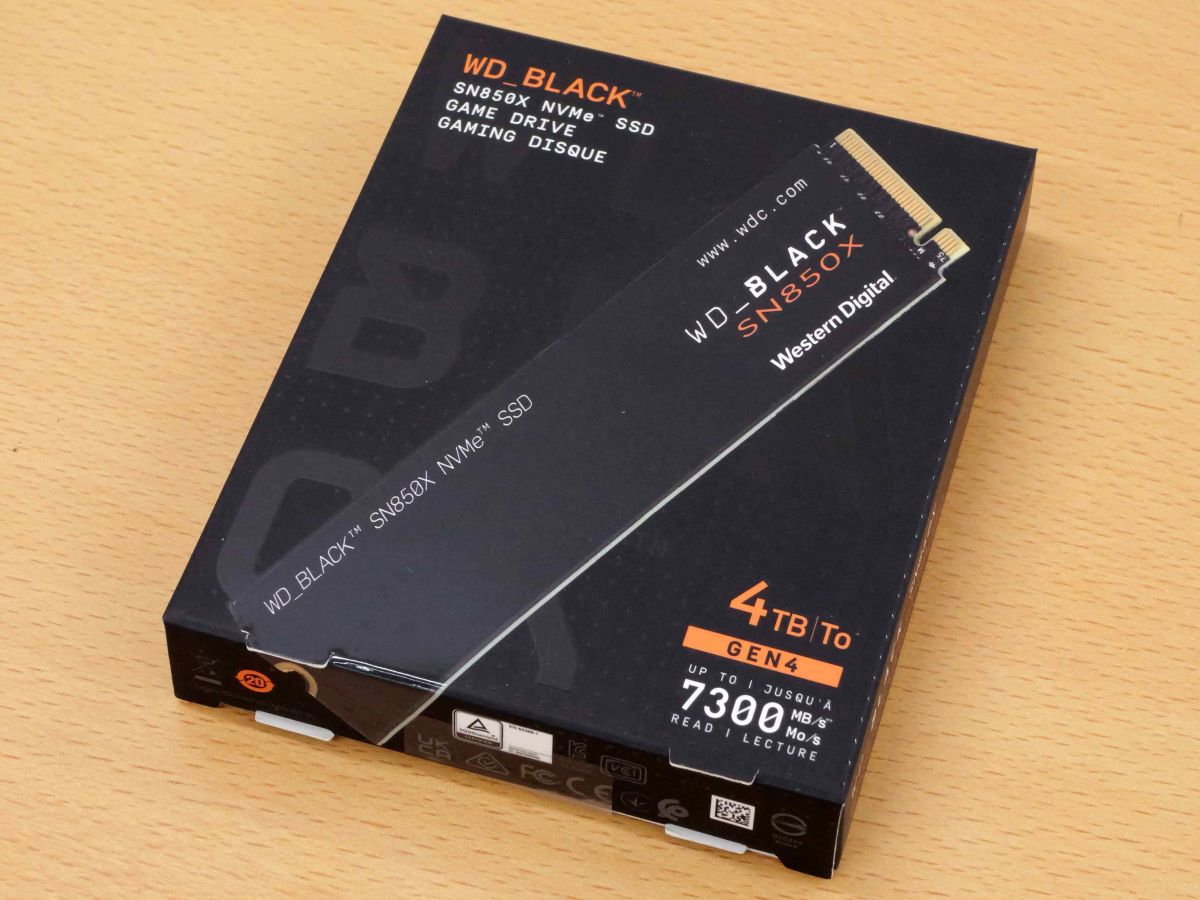 最大読み出し速度7300MB/sの爆速SSD「WD_BLACK SN850X NVMe SSD」の