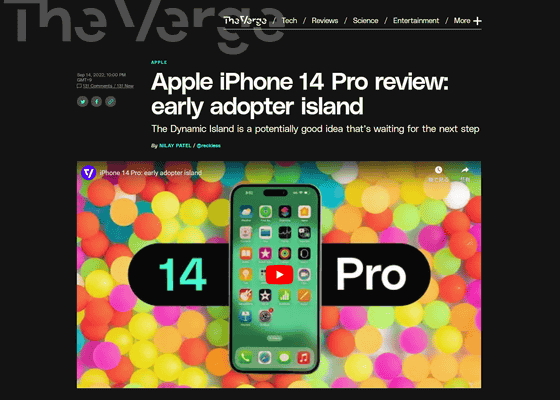 Overseas review summary of 'iPhone 14 Pro', no doubt that it is