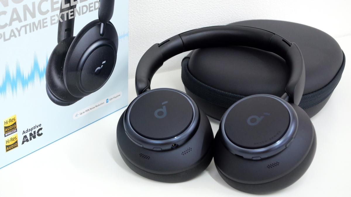 I tried using Anker's wireless headphones 'Soundcore Space Q45' that can  both noise cancel and capture external sound in the first half of 10,000  yen Review - GIGAZINE