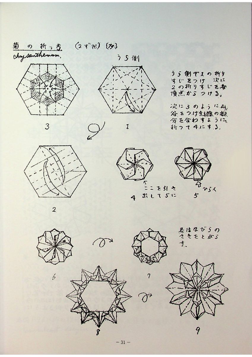 幾何学折り紙のパイオニアである藤本修三氏の自費出版折り紙教本5冊が 