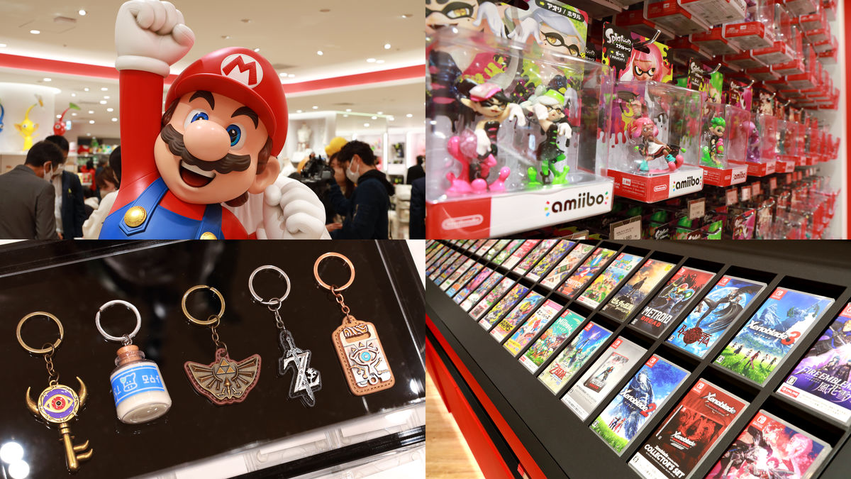 任天堂の公式グッズが所狭しと並ぶ「Nintendo OSAKA」の店内がどんな風 