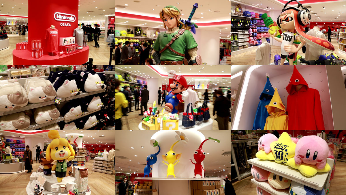 国内2店舗目の任天堂直営ストア「Nintendo OSAKA」の様子を動画で ...