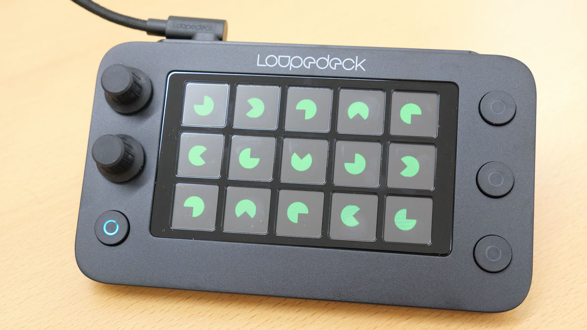 Basic setup summary of the left hand device 'Loupedeck Live S