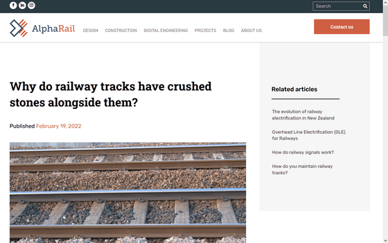 Why do railway tracks have crushed stones alongside them? - Alpha Rail