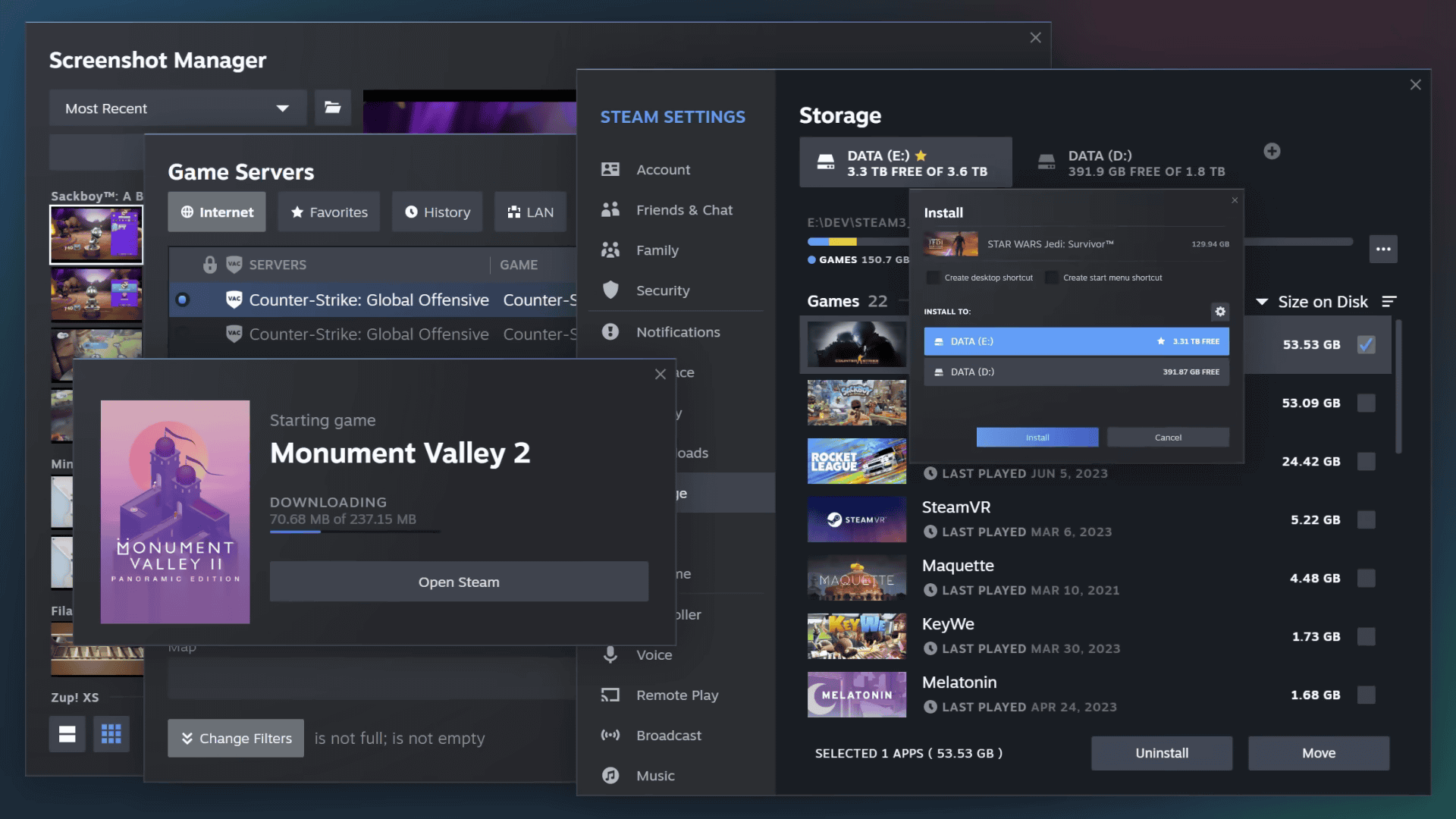 Latest Steam Client Update Improves Steam Overlay for CS2 and Other Games  on Linux - 9to5Linux