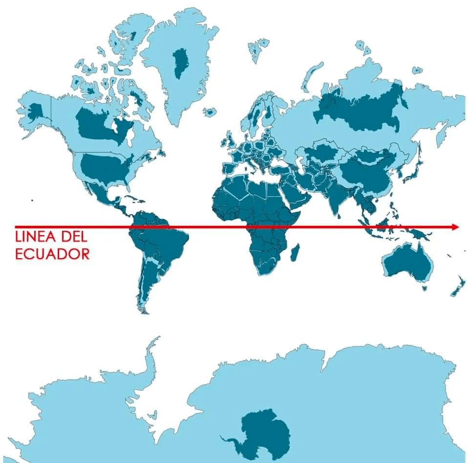 世界地図の見方を変えると少し変わった世界が見えてくる - GIGAZINE