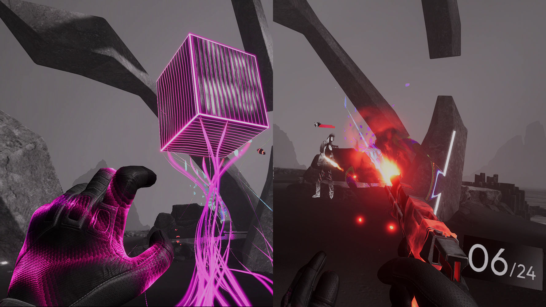Rogue light shooting andamp; telekinesis action Synapse play review that makes full use of the performance of PSVR 2 to produce an immersive feeling 