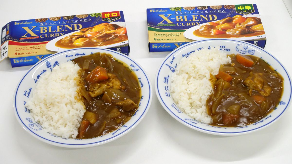 ハウス カレー3種（クロスブレンドカレー、バーモントカレー