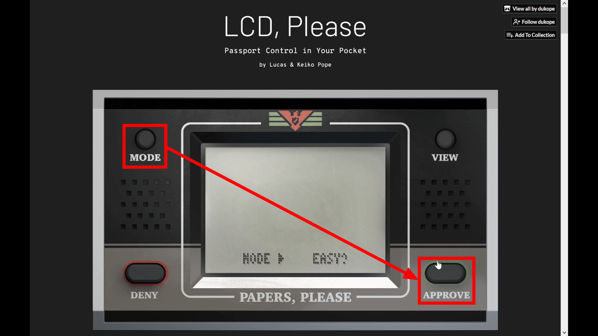 Papers, Please Celebrates 10th Anniversary With Discount, LCD 'Demake