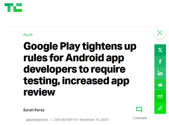 Google tightens Play Store rules and requires developers to test