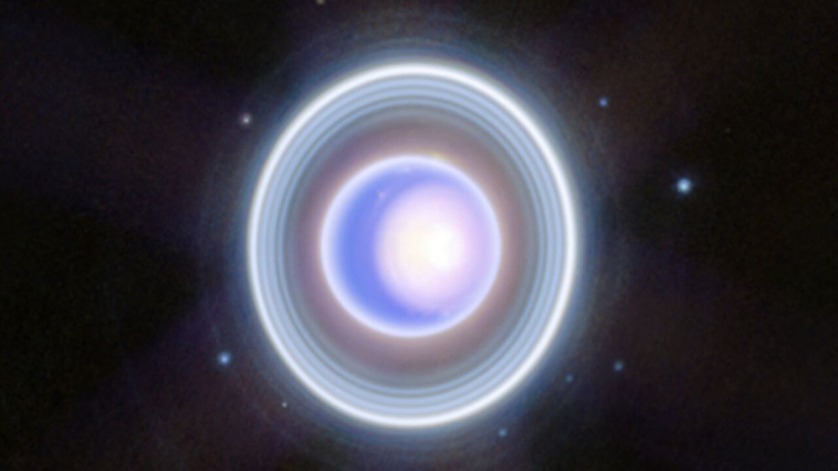 Hubble Spies Tiny Moons Circling Uranus | ESA/Hubble