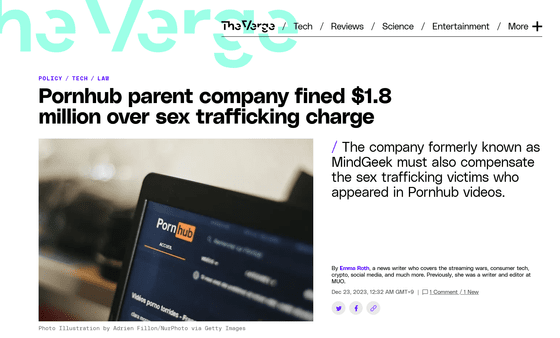 Pornhub parent company admits it made money off sex trafficking