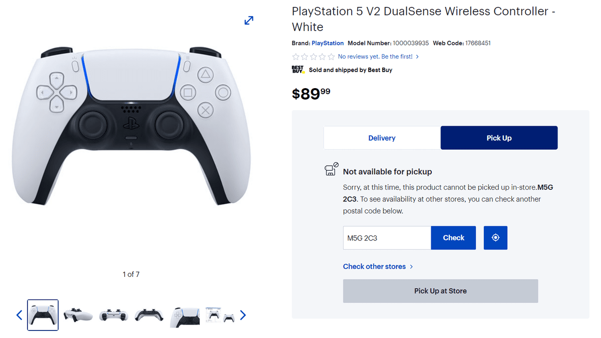 PS5の次世代コントローラー「V2 DualSense」を家電量販店が販売ページ 